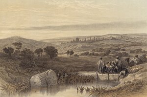 Jerusalem pohjoisesta (väri litho) tekijältä David (after) Roberts