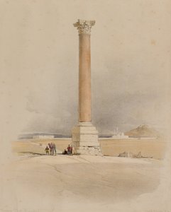 Pompeuksen pilari, Aleksandria tekijältä David (after) Roberts