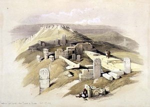 Temple on Gebel Garbage, nimeltään Serabit el Khadim, 17. helmikuuta 1839, levy 119 