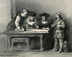 Kristoffer Kolumbus (1451-1506) la Rabidan luostarissa 