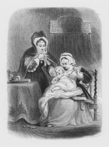 Shakespeare, The Infant (kaiverrus) tekijältä David (after) Wilkie