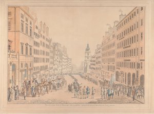 Näkymä Edinburghin High Streetille ja komissaarille tekijältä David Allan