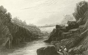Ruohoköysisilta Tereessä, Gurwallissa tekijältä David Cox