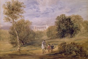 Haddon Hall puistosta, 1831 tekijältä David Cox