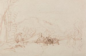River Scene tekijältä David Cox