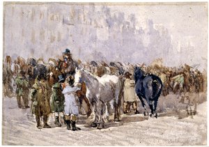 Birmingham Horse Fair, n. 1841-49 tekijältä David Cox
