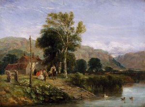 Lautta odotellessa, 1845 tekijältä David Cox