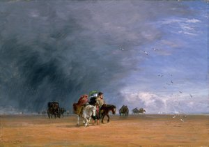 Crossing the Sands, 1848. tekijältä David Cox the elder