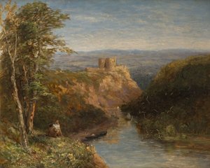 Cilgerranin linna, Pembrokeshire, 1852. tekijältä David Cox the elder