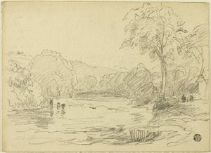 Jokikohtaus tekijältä David Cox the elder