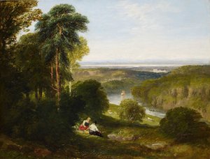 Wyndcliffe, Wye-joki, 1842. tekijältä David Cox the elder
