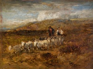Walesin paimenet, 1841. tekijältä David Cox the elder