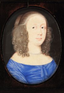 Lady nimeltä Elizabeth Vere, Claren kreivitär, 1653 (wc vellum)