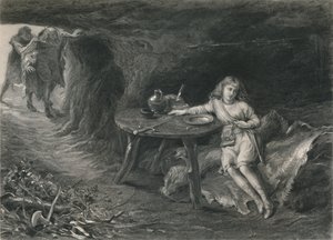 "Imogen in the Cave Cymbeline", c1870 tekijältä David Desvachez