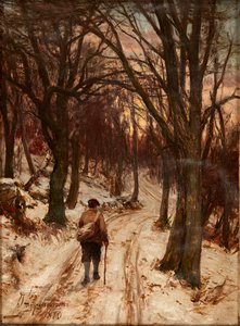 Winter, Glen Lyon (öljy kankaalle)