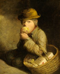 Tulitikkun myyjä, n. 1859 (öljy kankaalle)