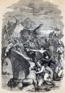 Election Riot at Hawick, 1837, kuvitus vuonna 1895 julkaistusta Cassell
