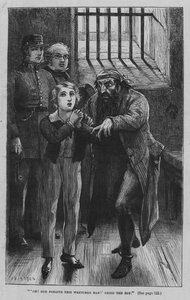 Charles Dickensin kuvitus Oliver Twistille (kaiverrus)