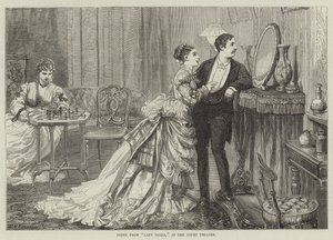 Kohtaus Lady Florasta Court Theatressa tekijältä David Henry Friston