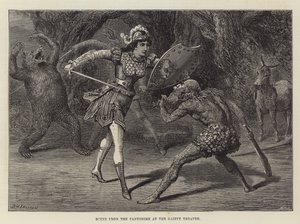 Kohtaus pantomiimista Gaiety-teatterissa tekijältä David Henry Friston