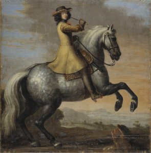 Kaarle XI, Ruotsin kuningas, ratsain, 1672 tekijältä David Klöcker Ehrenstrahl