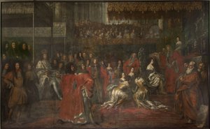 Kuningatar Ulriika Eleonoora vanhemman (1656-1693) kruunajaiset tekijältä David Klöcker Ehrenstrahl