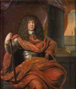 Kristian Albrekt (1641–1694), Holstein-Gottorpin herttua, naimisissa Tanskan Fredrika Amalian kanssa tekijältä David Klöcker Ehrenstrahl