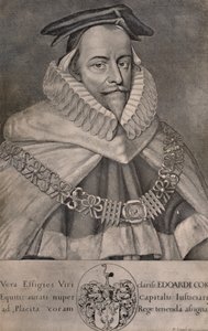 Sir Edward Coke, englantilainen lakimies, kirjailija ja poliitikko, c1666 1894