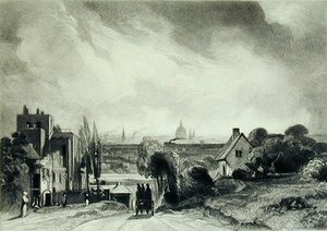 Sir Richard Steelen mökki, Hampstead Road tekijältä David Lucas