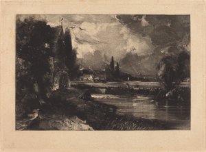 Mylly lähellä Colchesteria tekijältä David Lucas after John Constable