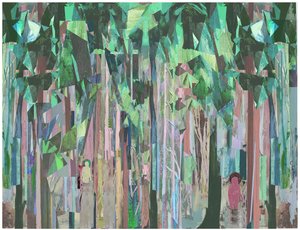 Välit välissä, 2017 Mixed Media puupaneelilla tekijältä David McConochie