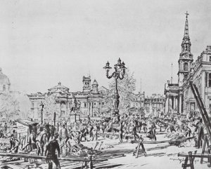 Lontoo: UP" (litografia). tekijältä David Muirhead (after) Bone