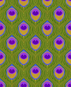 Peacock Yellow, 2019 (sekatekniikka digitaalinen) tekijältä David Newton
