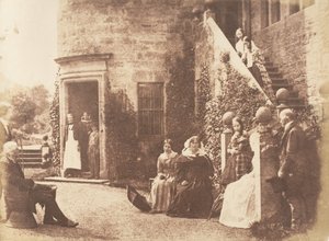 Bonaly Towers. Lord Cockburnin koti, 1843-47. Tekijät: David Octavius Hill, Robert Adamson, Hill & Adamson. tekijältä Hill and Adamson