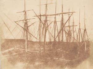Sant Andreu. Vaixells al port, 1843-47. Creadors: David Octavius Hill, Robert Adamson, Hill & Adamson. tekijältä Hill and Adamson