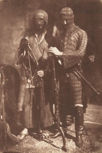 Afghan or Circessian Armour, 1843. Tekijät: David Octavius Hill, Robert Adamson.