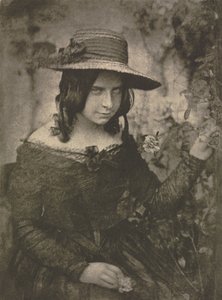 Kameratyö: Girl in Straw Hat, 1912. Tekijät: David Octavius Hill, Robert Adamson.