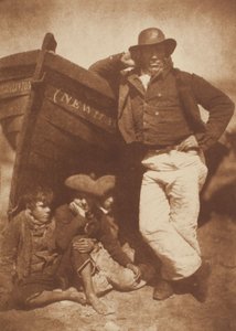 James Linton ja Three Boys, Newhaven tekijältä David Octavius Hill