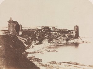 St. Andrewsin linna, kaakosta, 1846. tekijältä David Octavius Hill