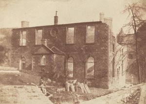 Lady Glenorchyn kappeli purkuvaiheessa Waverleyn aseman paikalla tekijältä David Octavius Hill and Robert Adamson