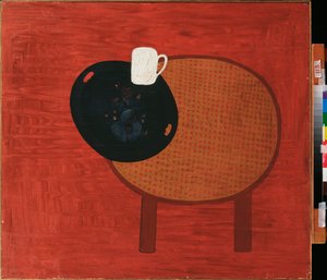 Rouge et blanc (Punainen ja valkoinen) - David Petrovich Sterenbergin (1881-1948) maalaus, öljy kankaalle, noin 1920 - venäläinen taide, 1900-luvun avantgarde, asetelma - Kaukoidän taidemuseo, Habarovsk (Venäjä)