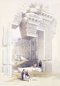 Baalbec, 7. toukokuuta 1839, noin 1842-1849 tekijältä David Roberts