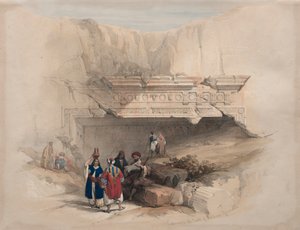 Sisäänkäynti kuninkaiden haudoihin, Jerusalem, 1839. tekijältä David Roberts