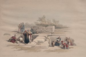 Suihkulähde Canassa, 1839. tekijältä David Roberts