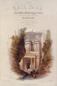 Louis Haghen (1806-85) kaiverrus "Pyhään maahan" tekijältä David Roberts