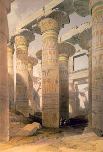 Pylväshalli, Karnak, Egypti, 1800-luku