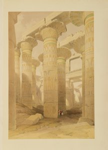 Hall of Columns, Karnak, Egyptistä ja Nubiasta, Vol.1 tekijältä David Roberts