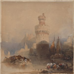 Oberwesel Reinin varrella tekijältä David Roberts