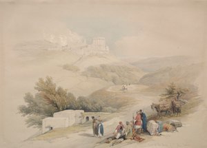 Pyhän Johannes Sabasten kirkon rauniot, 1839. tekijältä David Roberts
