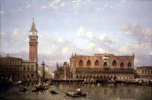 Dogen palatsi, Venetsia, Bacino di San Marcosta tekijältä David Roberts